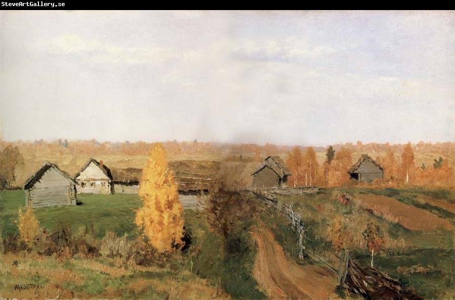 Levitan, Isaak Golden autumn in the Village